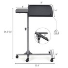 Adjustable Angle   Height Rolling Laptop Notebook Desk Stand Over Sofa Bed Table