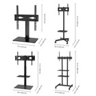 Tv Stand Mount Swivel Universal   Mobile Floor Tv Stand Adjustable Height