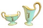 Antique Limoges Handpainted Hand Signed Porcelain Dessert Set 12 Pcs Date 6 1928