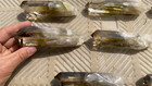 Whole 8pcs 2060g 93-145mm Natural Citrine Point Specimen -polished Polycrystal