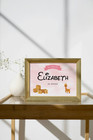 Personalized Custom Baby Girl Name Print 8 5 X 11 Landscape