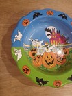 Vintage 90 s Halloween Decorative Candy popcorn Bowl 14x14 Euc