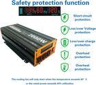 2000w Pure Sine Wave Power Inverter Peak-4000 Watt dc 12v To 110v with 3xac usb 
