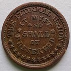 Army   Navy The Federal Union Shall By Preserved Civil War Token Au Cwt 223-328