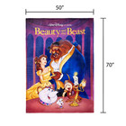 New Disney Beauty And The Beast Vhs Boxed Silk Touch Throw  50  X 70  Blanket