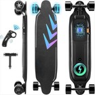 Electric Skateboard With Remote 1200w 9 Layer Maple Longboard Glow In The Dark