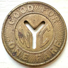 1953 Nyc Transit Authority New York City Subway Token Five Boroughs Historical