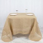 Natural Burlap 90x90  Table Overlay Rustic Wedding Party Catering Decoration