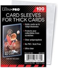 Archival-grade 100-count Thick Card Sleeves - Ultra Clear Polypropylene