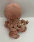 Jellycat Odell Octopus Soother Stuffed Animal Plush Dusty Pink Blush Lovey 8 