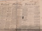1861 Civil War Newspaper Boston Journal Lincoln Inaugural Tour Jefferson Davis