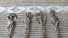 Set Of 4 Vintage 900 Silver Southern Style Pineapple Aqua Fresca Spoons 3 5 