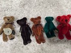 Boyds Bears T f  Wuzzies Miniature Jointed Teddy Bears Lot Of 5 Mixed
