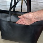 Madewell The Zip-top Essential Tote Black Leather 
