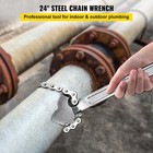 Vevor 24 Inch Pipe Chain Wrench Heavy Duty 6 7 Inch Chain Wrench