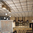 Drop In Ceiling Tile Faux Tin Decor Wall Panels Pl04 Weathering Copper 10pcs lot
