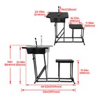 Portable Shooting Bench Seat Adjustable Table Hunting Gun Rest Outdoor