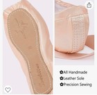 Soudittur Girls Women Ballet Pointe Shoes Professional Pink Satin Dance    
