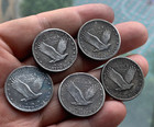 1923-1930 S Lots Of 5 Liberty Silver Quarter Au Standing Liberty Silver Quarter