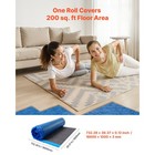 Uimoso Floor Underlayment 400 Sq ft 3mm Recycled Fiber Sound vapor Barrier Blue