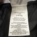 Adidas Unisex Kids Black Windbreaker Jacket L g  14 16  Hooded Full Zip