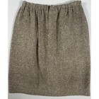 Vintage Juniorite New York Brown Tweed Skirt Pockets Pleated Lined 50s 60s