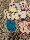 Huge Lot Of 18 Pairs Of Vintage Baby And Toddler Socks 1970s Colorful Formal