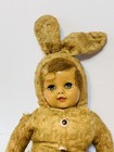 Rabbit Plush  Green-eyed Doll Toy 18  Foam Rubber Filled