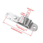 Silvery Trailer Swing Door Cam Bar Lock Hasp Keeper Latch Utility Cargo Enclosed