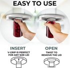 Jar Opener For Weak Hands Seniors W  Arthritis Under Cabinet Lid Opener