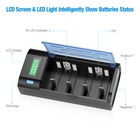 Lot D Cell Size Rechargeable Batteries 1 2volt Ni-mh   Battery Charger