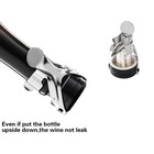 4piece Champagne wine Bottle Stoppers Stainless Steel  Cork Suitable Silver A6q5