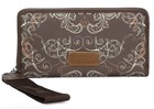 Wrangler Brown Floral Satchel Bag W  Detachable Strap   Wristlet