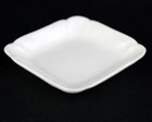 Haviland Limoges Diana All White Square Butter Pat  Antique Schleiger 10  2 3 4 