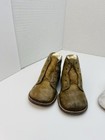 Vintage  1940   s Leather Baby Shoes Booties 3 Pairs Lot  Mid  Century 
