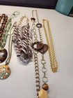 Mixed Lot Of 13 Vintage Costume Jewelry Necklaces Bracelet Earrings
