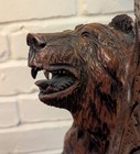 Antique Black Forest Bear Side Table Stand Card Holder 31  Tall