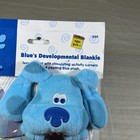 Rare Vtg Nick Jr Blues Clues Lovey Security Blanket Teether Plush 2001 Waffle