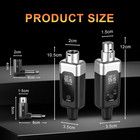 Wireless Xlr Transmitter And Receiver Uhf Wireless Microphone Adapter For 164ft