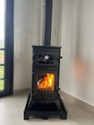 Cast Iron Wood Burning Stove With Oven For Tiny Houses  Cabin  Patio