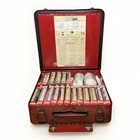 Vtg 1960 s Davis scott Aviation No  24 Metal First Aid Kit W  Original Contents