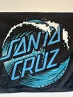 Santa Cruz Wave Dot Flag Skateboard Banner Black 32 x 46 
