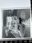 Vintage Medium Format Negative Dachshund Dog On Kiddie Tractor Photo A6l