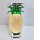 Bath   Body Works Light Up Pineapple Water Globe 3-wick Candle Holder Batt Op 
