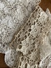 Antique Vintage Victorian Lace Lot  32  Collars  Cuffs  Hem Loops  Trim  Etc 
