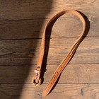 Vintage 70s 80s Tan Braided Leather Belt