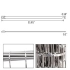 100pcs 12  Stainless Steel Metal Cable Zip Tie Self Lock Strap Heavy Duty 200lbs