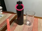 T Mobile Branded Merchandise Lot Of 2 Tall Engraved Glass Glass   Water Bottle