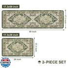 Leevan Kitchen Mats For Floor Non-slip  Cushioned Anti Fatigue Mat 2 Piece  G