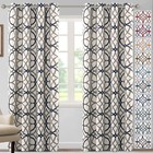 Blackout Curtains Printed Design 84 Inch Length 2 Panels Set Thermal Insulate   